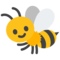Honeybee emoji on Google